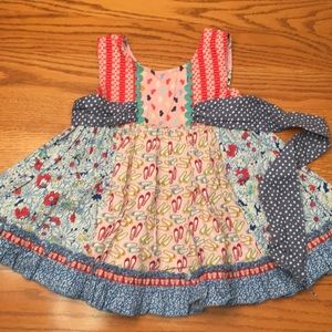 Matilda Jane Tank Panel Ruffle Tie-back Dress